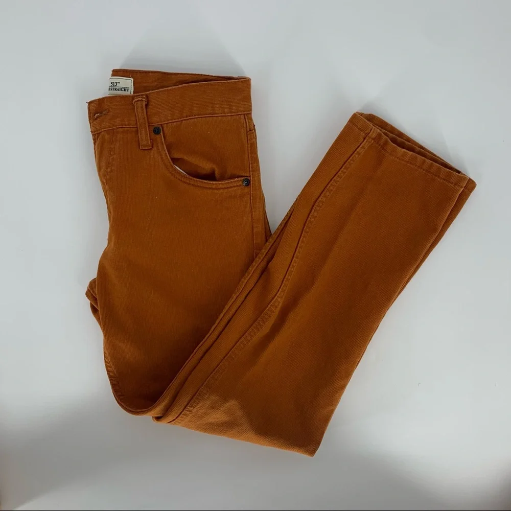 Levi's Men's Corduroy Pants in Rust Brown